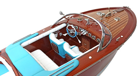 Модель катера "Super Riva Lamborghini" 50 см