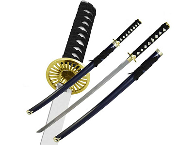 Самурайские мечи (катана и вакидзаси) на подставке