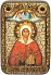 Настольная икона "Святая великомученица Анастасия Узорешительница" на мореном дубе
