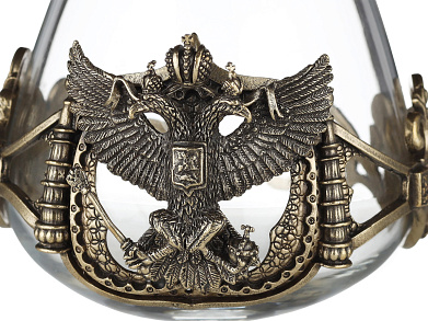 Бокалы для коньяка "Герб России" 2шт.
