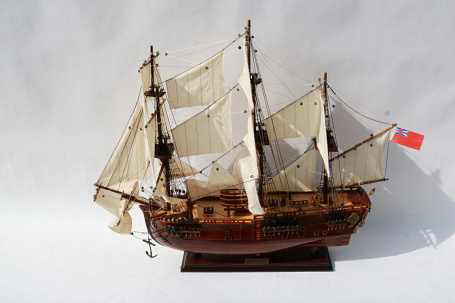 Модель парусного корабля "Bark Endeavour", 70 см