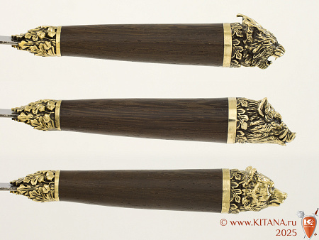 Шампуры (6шт.) "Мечта Охотника" с ножом в колчане