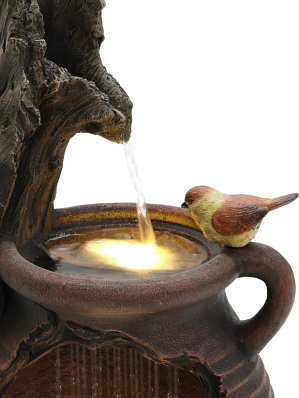 Фонтан для дачи и сада ''Канарейка'' с подсветкой