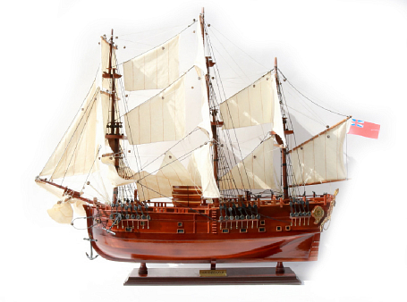 Модель парусного корабля "Bark Endeavour", 70 см