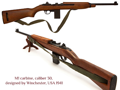 Карабин М1 (Winchester, USA 1941) с ремнем (макет, ММГ)