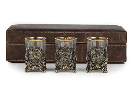 Стопки "ФСБ" 3 шт. в подарочном кейсе