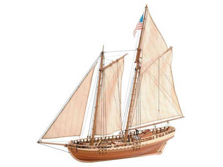 Сборная модель парусника Virginia American Schooner 1819, масштаб 1/41
