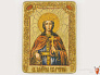 Подарочная икона "Святая великомученица Екатерина" на мореном дубе