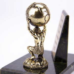 Статуэтка (бронза) на камне "Атлант"