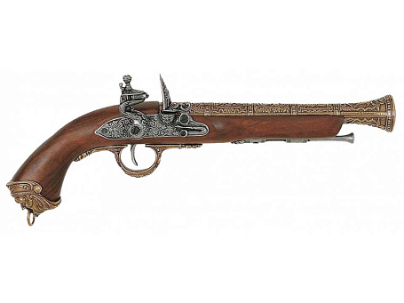 Кремневый пиратский пистолет, Италия, XVIII
