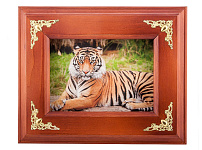 Ключница настенная "Тигр" (малая) 25x21 см.