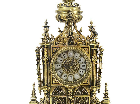 Часы каминные "Нотр Дам", золото