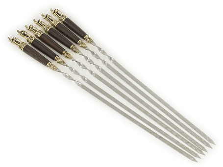 Шампуры "Газовики" (6 шт.) в колчане (VIP)