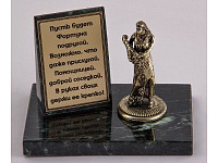Статуэтка (бронза) на камне "Фортуна"
