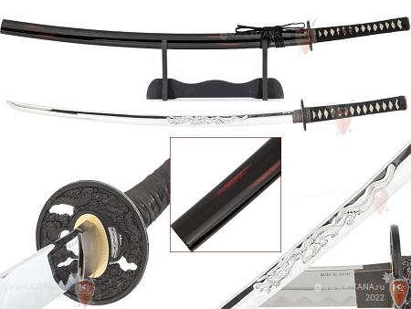 Катана, меч самурайский "Акебоно" в подарочном футляре
