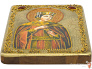 Подарочная икона "Святая мученица Александра Римская" на мореном дубе