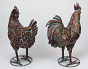 Фигуры садовые Петух и Курица (пара)