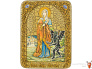 Подарочная икона "Святая великомученица Марина (Маргарита) Антиохийская" на мореном дубе