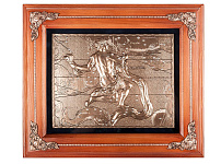 Деревянная ключница настенная "Водолей" 34х29 см