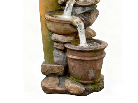 Фонтан для дачи и сада "Амфора" с подсветкой 