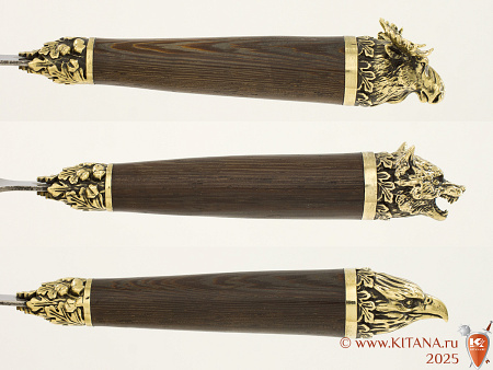 Шампуры (6шт.) "Мечта Охотника" с ножом в колчане