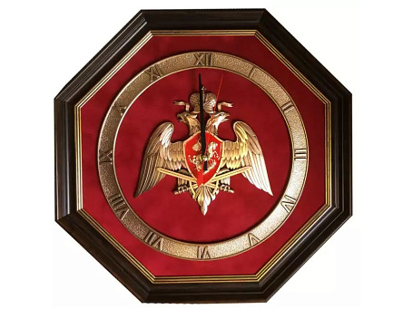 Настенные часы "Эмблема Национальной Гвардии" 34х34 см