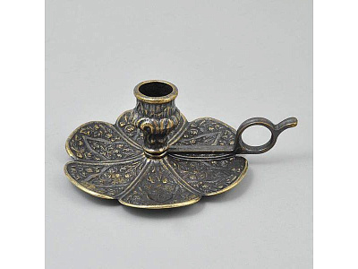 Подсвечник "Листок", антик