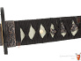 Катана, самурайский меч "Куройшиме" на подставке