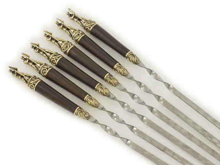 Шампуры "Нефтянники" (6 шт.) в колчане (VIP)