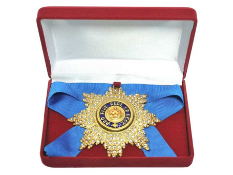 Звезда ордена Белого Орла с кристаллами Swarovski