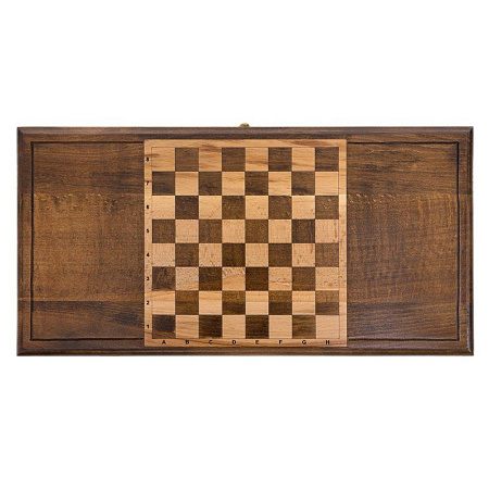 Нарды и Шашки резные "Золотой Узор 1", 40см.