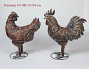 Фигуры садовые Петух и Курица (пара)