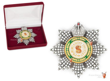 Звезда Святого Станислава со стразами с короной