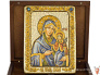 Подарочная икона "Святая праведная Анна, мать Пресвятой Богородицы" на мореном дубе
