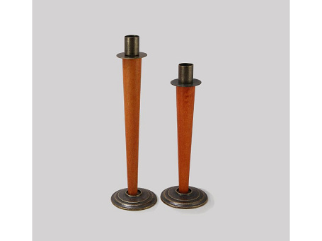Пара подсвечников на одну свечу, антик