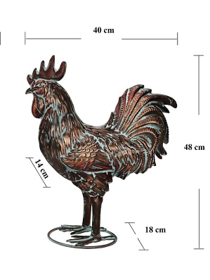 Фигуры садовые Петух и Курица (пара)