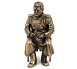 Статуэтка из бронзы  "Сталин на стуле", 11см.
