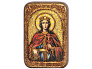 Настольная икона "Святая великомученица Екатерина" на мореном дубе