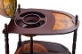 Глобус - бар напольный со столиком, Ø33 см.