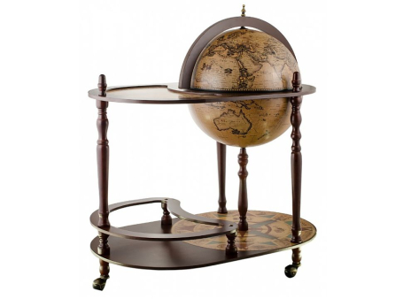 Глобус-бар напольный со столом, сфера 42 см