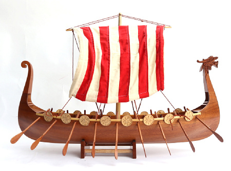 Модель парусника "Дракар викингов" Скандинавия, 60 см