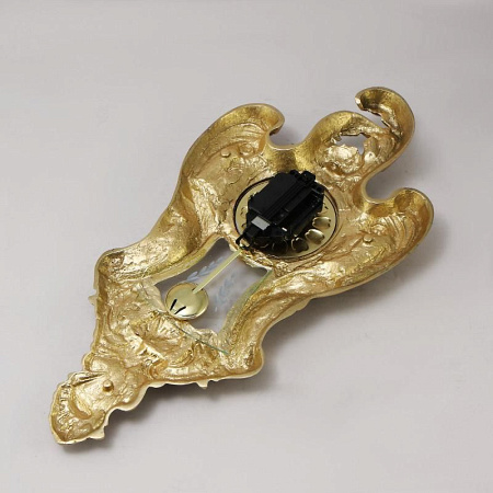 Часы настенные с маятником "Конша Пендулино", золото