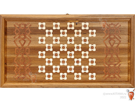 Нарды резные из массива дуба, 58х63см.