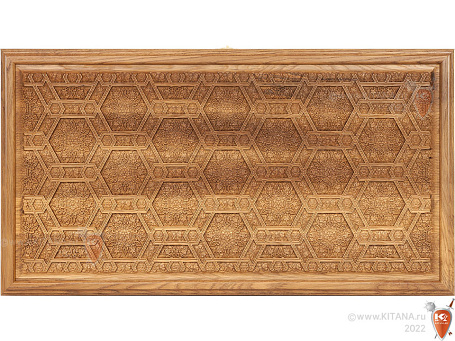 Нарды резные из массива дуба, 58х63см.