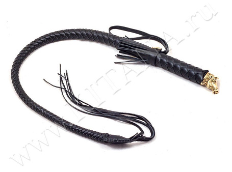 Нагайка казачья "ЛОШАДЬ" в подарочном чехле с вышивкой