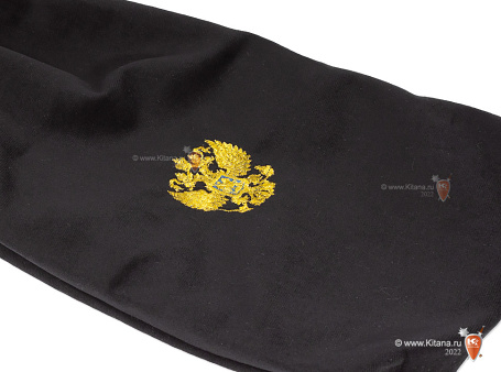 Чехол для нагайки черный бархатный с вышивкой