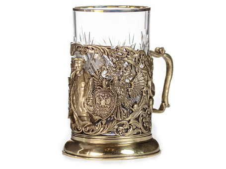 Подстаканник "ФСБ - КГБ" с ложкой в футляре