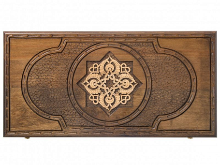 Нарды резные "Золотой Узор 1" 60, Mirzoyan