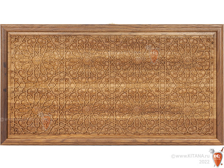 Нарды резные из массива дуба, 58х63см.