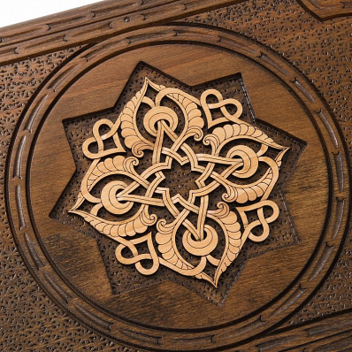 Нарды резные "Золотой Узор 1" 60, Mirzoyan